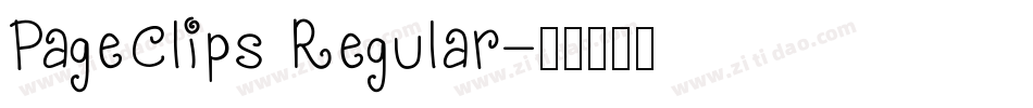 PageClips Regular字体转换